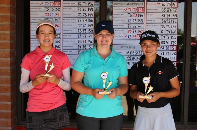 (left to right) Jenny Bae (3rd), Jessica Williams (2nd), Ashley Menne (1st)