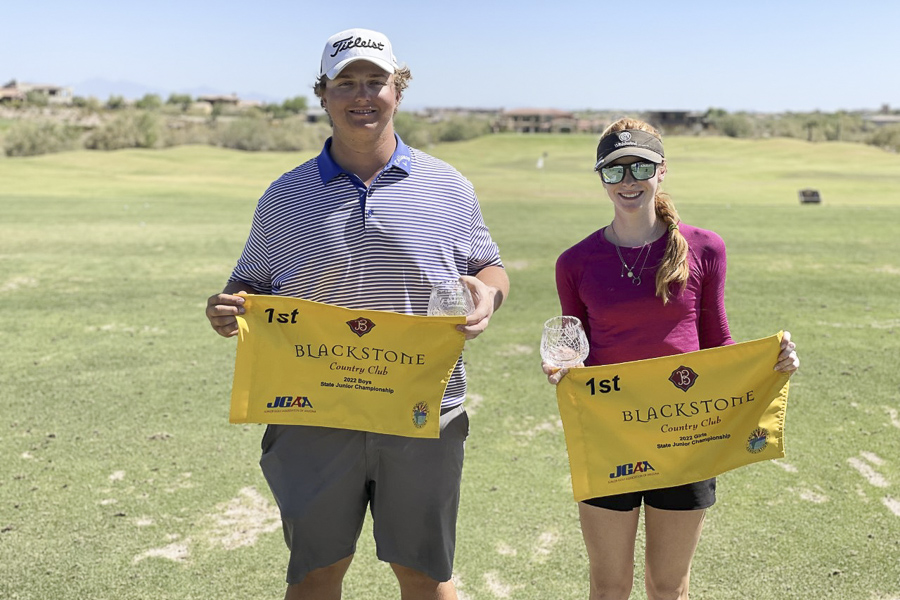 Johnnie Clark and Ailis Tribolet Win the State Junior Championship at  Blackstone CC, Junior Golf Association of Arizona